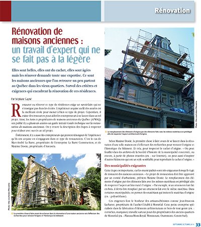 Magazine Québec Habitation